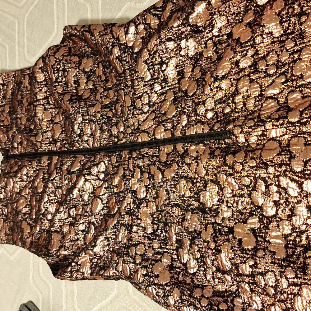 Alice and Olivia Metallic Pink Cocktail Dress - Picture 6 of 7